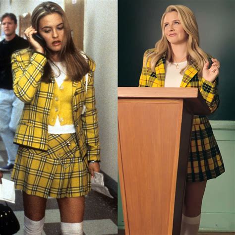 alicia silverstone yellow plaid outfit.